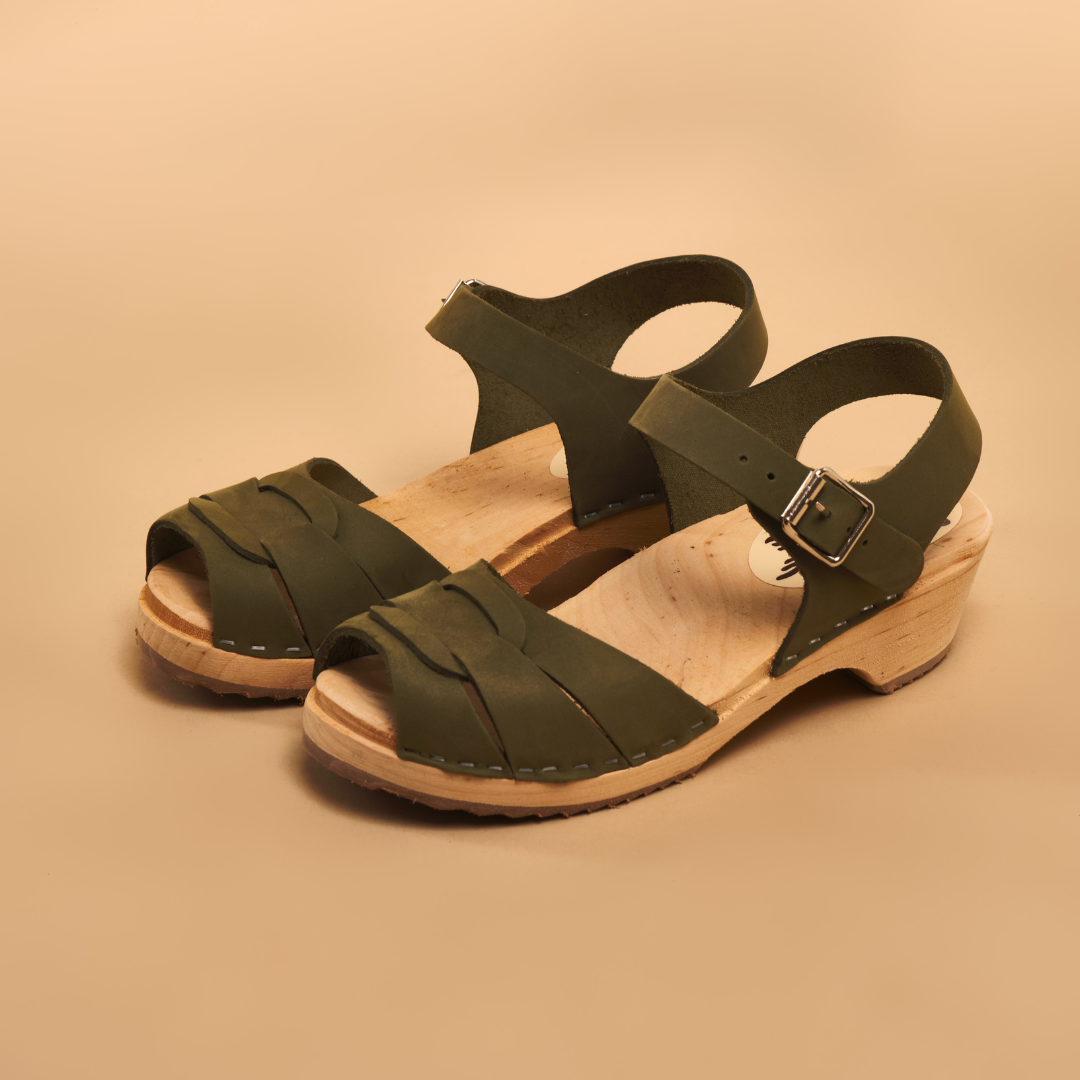 Sandales bois suedoises on sale