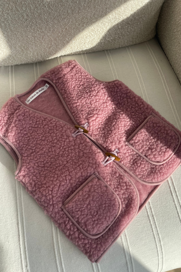 Gilet Enfants - Berger rose bloomy