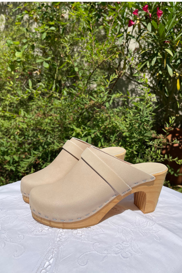 Sabots Hauts - Nubuck Cream