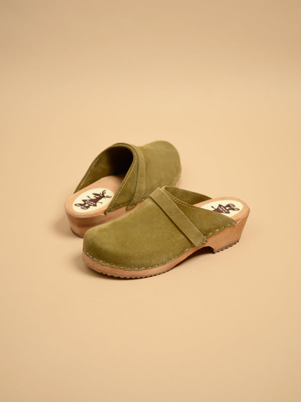 Cuir Suède - Olive