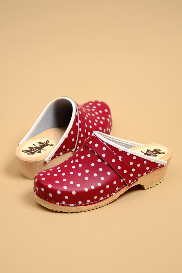 Cuir Imprimé - Pois Red
