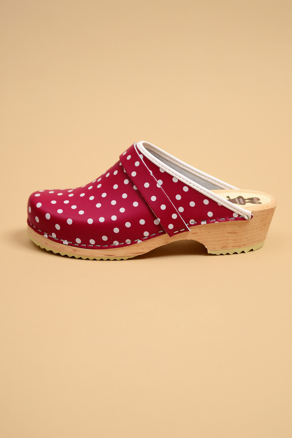 Cuir Imprimé - Pois Red