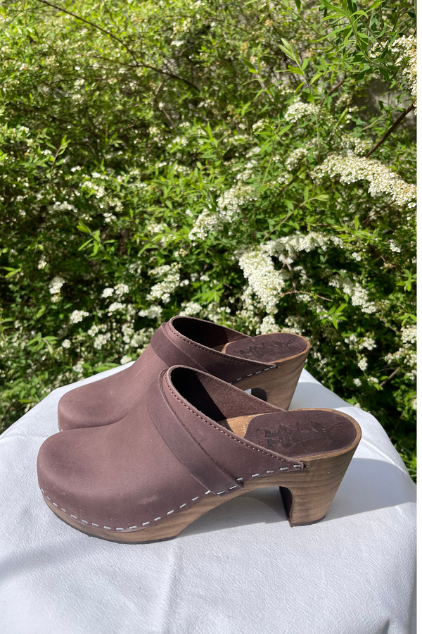 Sabots Hauts - Nubuck Brown