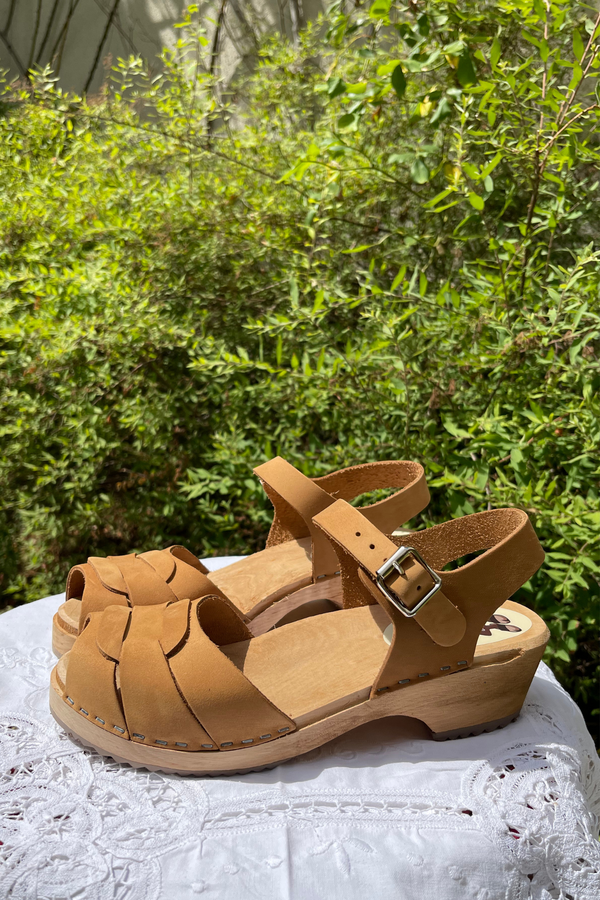 Sandales basses - Nubuck Beige