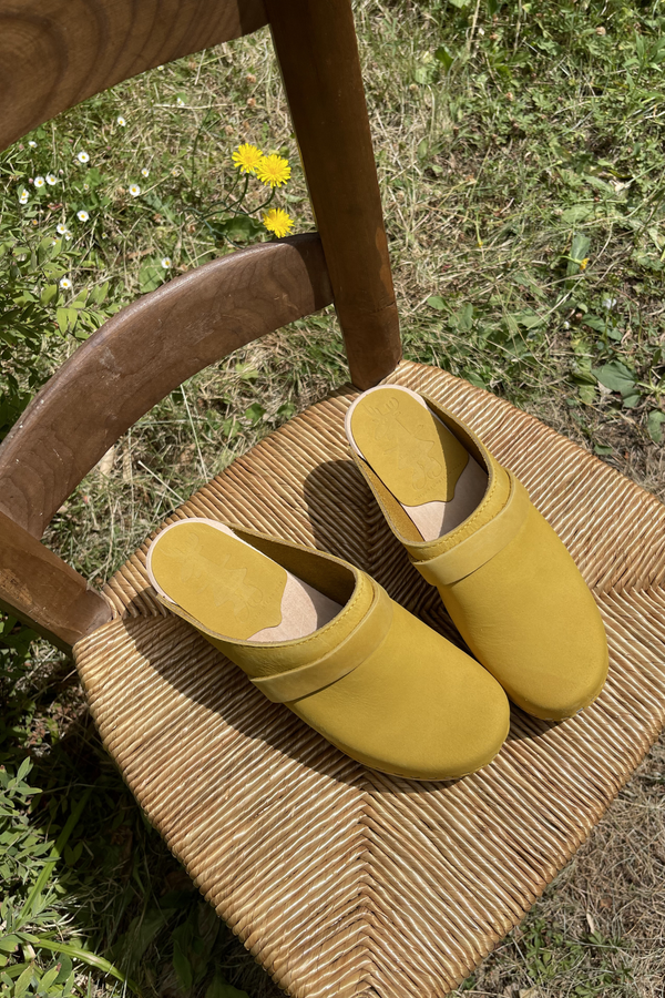 Sabots Hauts - Nubuck Yellow Mustard