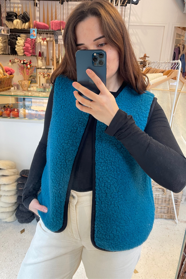 Veste en Laine - Bleu Suédois