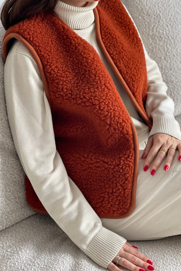 Veste en Laine - Cognac