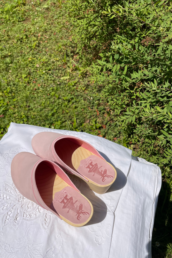 Sabots Hauts - Nubuck Rose Boudoir