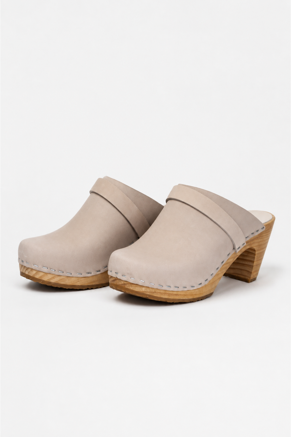 Sabots Hauts - Nubuck Creme