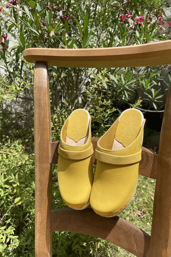 Sabots Hauts - Nubuck Yellow Mustard