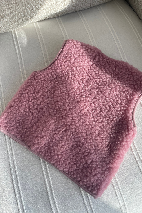 Gilet Bébé - Berger rose bloomy