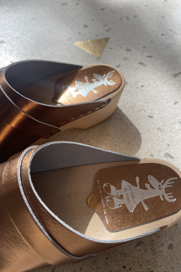 Cuir Métallisé - Bronze