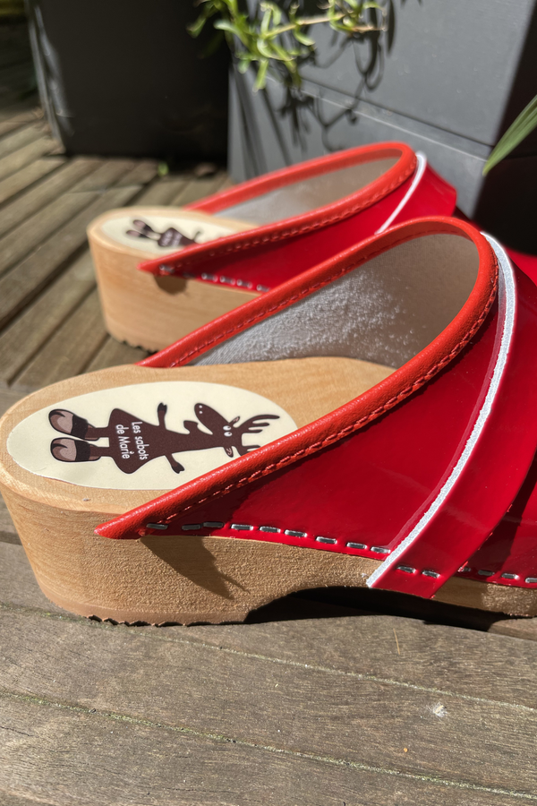 Cuir verni - Red intense
