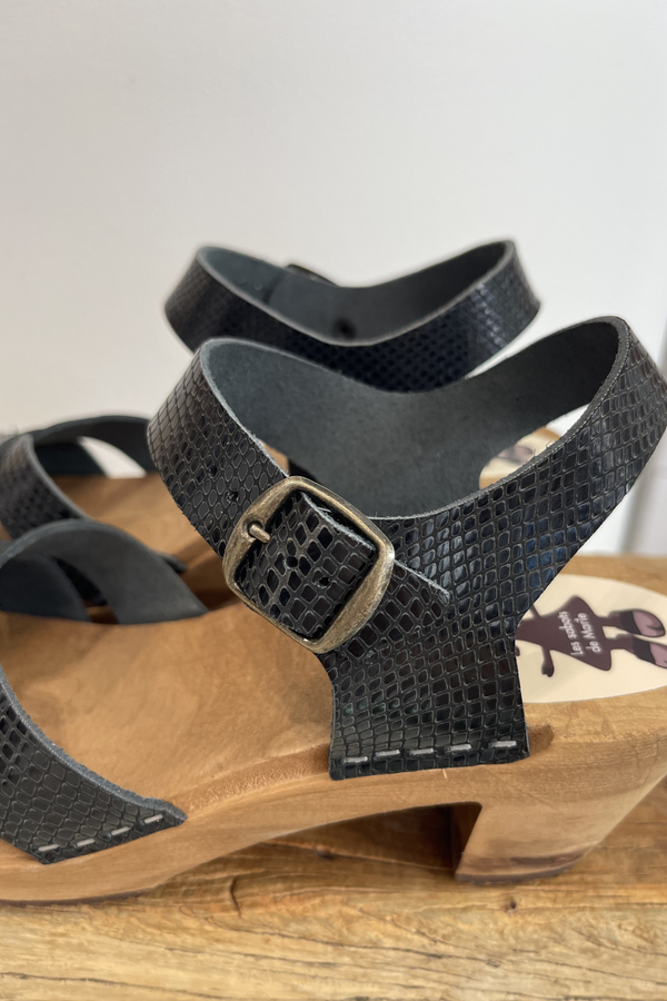 Sandales - Snake Black