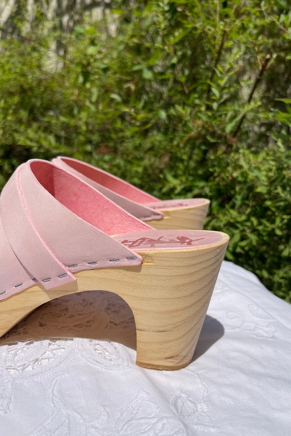 Sabots Hauts - Nubuck Rose Boudoir