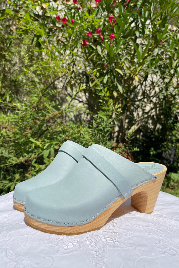 Sabots Hauts - Nubuck Taupe Ciel