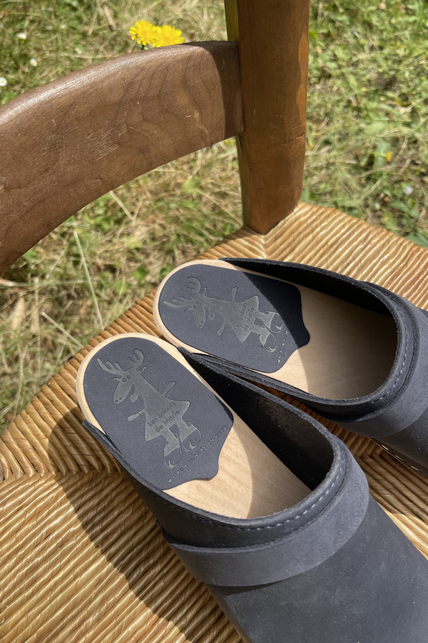 Sabots Hauts - Nubuck Blue Navy