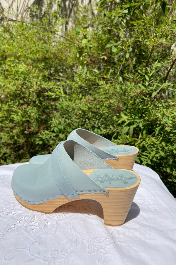 Sabots Hauts - Nubuck Taupe Ciel