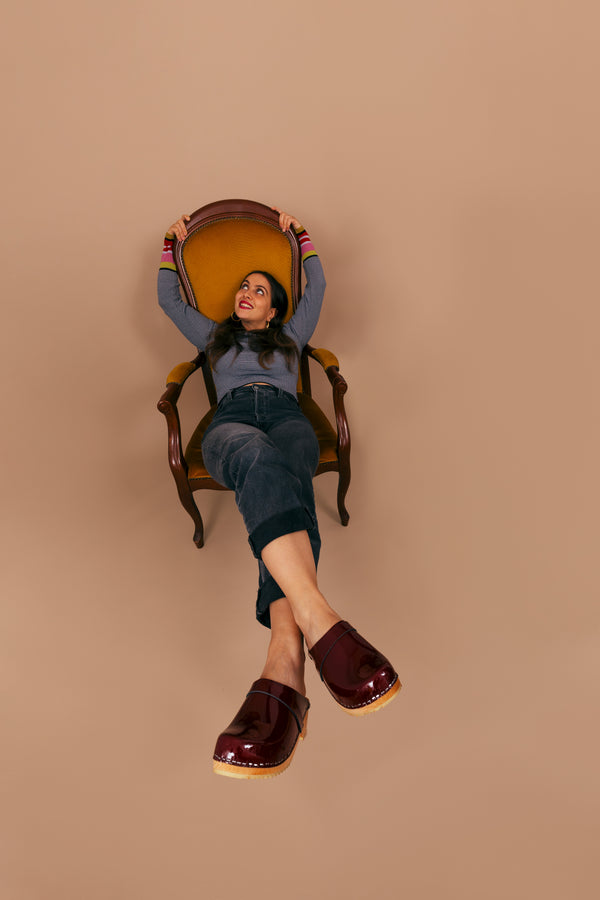 Cuir verni - Lie de Vin