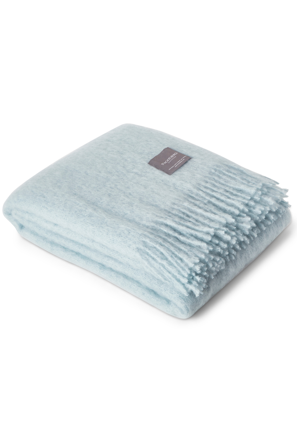 PLAIDS - MOHAIR Dusky Blue