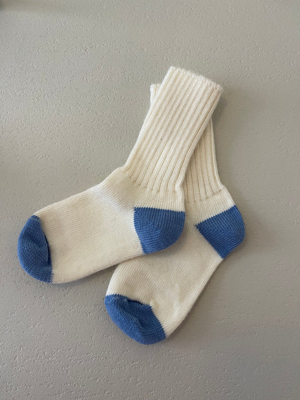 Chaussettes Kids white & blue - 30/34 mois