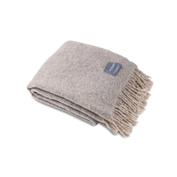 PLAIDS - MOHAIR Light Taupe