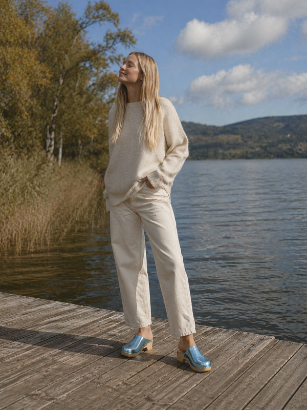 Cuir Métallisé - Blue