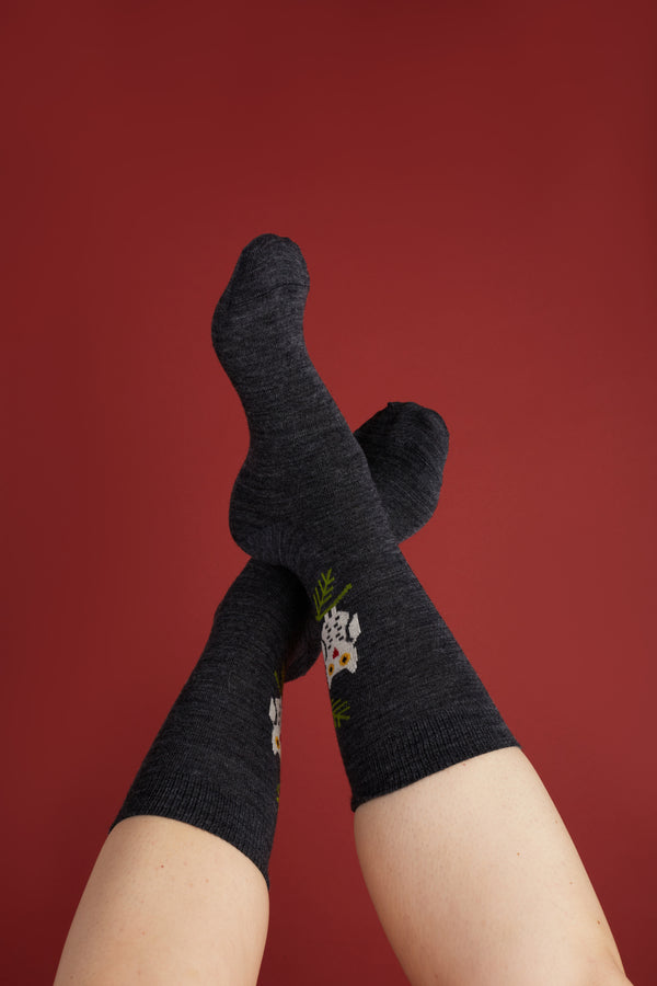 Socks - Owl Grey