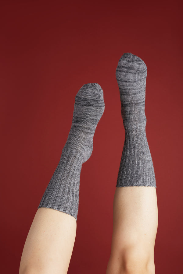 Chaussettes - Marie Basse Grey